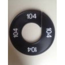 Maatring 9 cm zw/wit 104 Td05602104